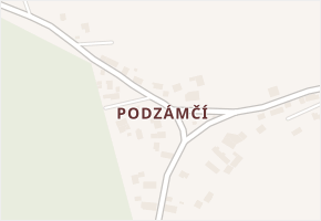 Podzámčí v obci Kdyně - mapa části obce
