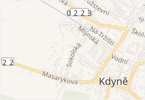 Sokolská v obci Kdyně - mapa ulice