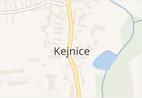 Kejnice v obci Kejnice - mapa části obce