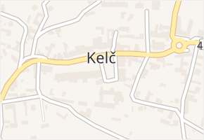 Kelč v obci Kelč - mapa části obce