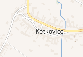 Ketkovice v obci Ketkovice - mapa části obce