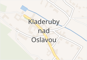 Kladeruby nad Oslavou v obci Kladeruby nad Oslavou - mapa části obce