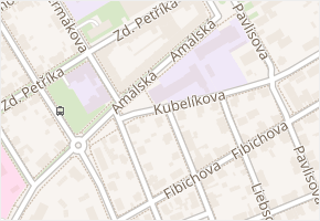 Amálská v obci Kladno - mapa ulice