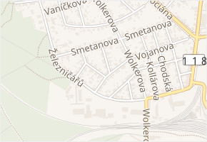 B. Němcové v obci Kladno - mapa ulice