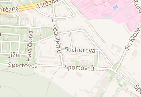 Barrandova v obci Kladno - mapa ulice