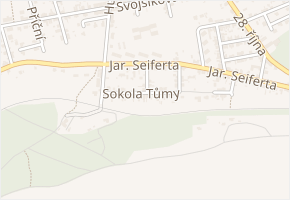 Boženy Němcové v obci Kladno - mapa ulice