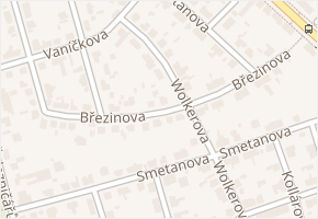 Březinova v obci Kladno - mapa ulice