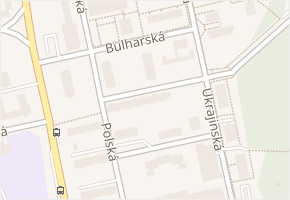 Bulharská v obci Kladno - mapa ulice
