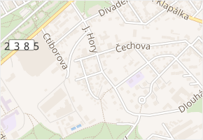 ČSD-strážní domek v obci Kladno - mapa ulice