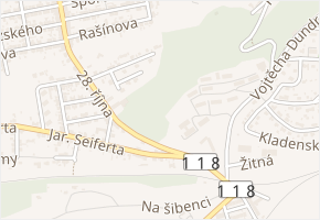 Důlní v obci Kladno - mapa ulice