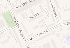 Finská v obci Kladno - mapa ulice
