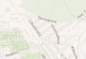 Foersterova v obci Kladno - mapa ulice