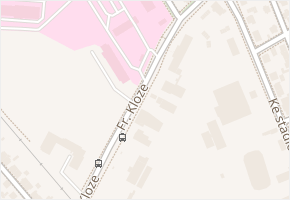 Fr. Kloze v obci Kladno - mapa ulice