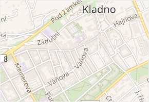 Gorkého v obci Kladno - mapa ulice