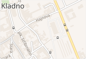 Hajnova v obci Kladno - mapa ulice