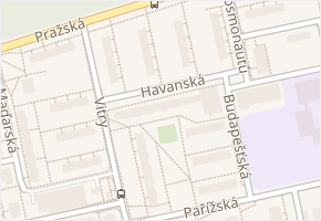 Havanská v obci Kladno - mapa ulice