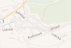 Hradčanská v obci Kladno - mapa ulice