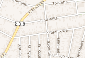 Jana Vaita v obci Kladno - mapa ulice