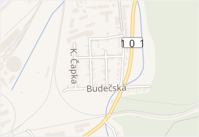 Janáčkova v obci Kladno - mapa ulice