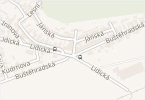 Jánská v obci Kladno - mapa ulice