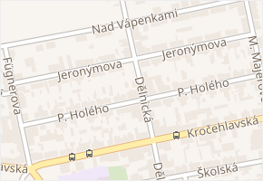 Jeronýmova v obci Kladno - mapa ulice