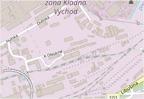 K Olejárně v obci Kladno - mapa ulice