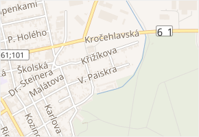 Křižíkova v obci Kladno - mapa ulice