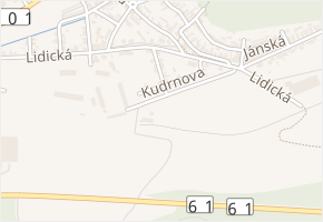 Kudrnova v obci Kladno - mapa ulice