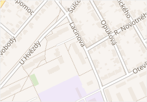 Lacinova v obci Kladno - mapa ulice