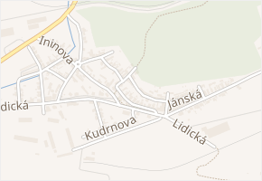 Lesní v obci Kladno - mapa ulice