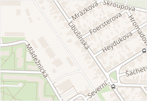Libušínská v obci Kladno - mapa ulice
