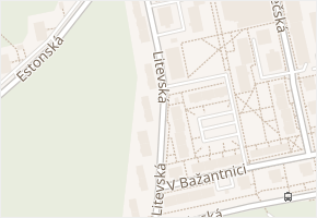 Litevská v obci Kladno - mapa ulice