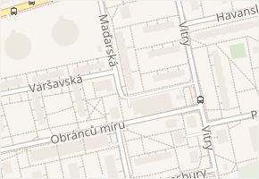 Maďarská v obci Kladno - mapa ulice