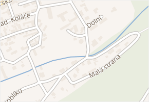 Malá strana v obci Kladno - mapa ulice