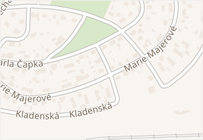 Marie Majerové v obci Kladno - mapa ulice