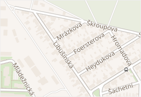 Mrázkova v obci Kladno - mapa ulice