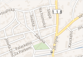 Na homolce v obci Kladno - mapa ulice