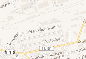 Nad Vápenkami v obci Kladno - mapa ulice