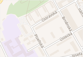 Ostravská v obci Kladno - mapa ulice