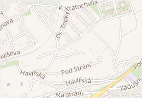 Ostrovecká v obci Kladno - mapa ulice
