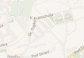 Ostruhová v obci Kladno - mapa ulice