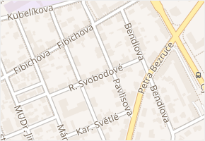 Pavlisova v obci Kladno - mapa ulice