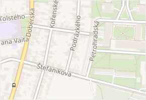 Podrázkého v obci Kladno - mapa ulice