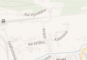 Práce v obci Kladno - mapa ulice