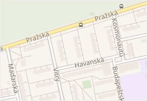 Pražská v obci Kladno - mapa ulice