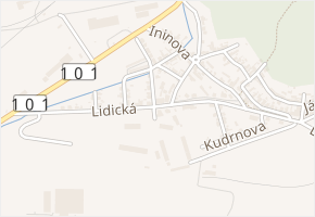 Šaldova v obci Kladno - mapa ulice