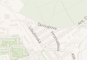 Škroupova v obci Kladno - mapa ulice