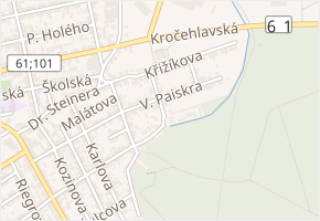 Sukova v obci Kladno - mapa ulice