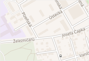 Ústecká v obci Kladno - mapa ulice