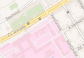 Vančurova v obci Kladno - mapa ulice